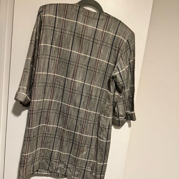 Kasper Vintage Plaid Jacket Size 6/7 - Picture 3 of 3